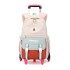 Natural Fish New Stair Climbing Pull Rod Backpack Junior High Capacity Detachable One Piece dropshipping Children's Backpack