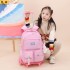 Natural Fish Children Elementary School Students Pull up Backpack Female Korean Version Large Capacity Junior High School Students Six Wheel Stair Climbing Backpack