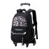 Natural Fish Pull Rod Backpack Primary School Students 3-6 Grades Climbing Stairs High Grade Backpack Large Capacity