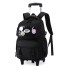 Natural Fish Primary and Secondary School Students' Pull up Backpack, Female Children's Backpack, Climbing Stairs, Resistant to Dirt, Export backpack for grades 3-6