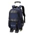 Natural fish large capacity pull rod backpack for 3-6 grade primary and secondary school students, dual-use backpack for junior high school stair climbing backpack