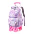 Natural Fish Children's Pull up Backpack Primary School Students 3-6 Grades Female Middle School Students Backpack Backpack Backpack High Grade Climbing