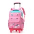 Natural fish hair replacement pull rod backpack for girls and boys in grades 23, 45, and 45, lightweight backpack with printed logo