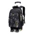 Natural Fish's new primary school students' pull rod backpack for men, large capacity wholesale, downstream popular item, can climb stairs, cross-border dropshipping