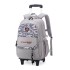 Natural Fish Pull Rod Backpack Primary School Students 3-6 Grades Climbing Stairs High Grade Backpack Large Capacity