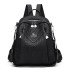 Cross border foreign trade water ripple backpack back to school 2025 new fashionable female student multi-purpose backpack wholesale