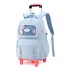 Natural Fish Primary and Secondary School Students' Pull up Backpack, Female Children's Backpack, Climbing Stairs, Resistant to Dirt, Export backpack for grades 3-6