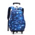 A dropshipping natural fish pull rod backpack with large capacity, fashionable backpacks for boys, girls, primary and secondary school students, cross-border bestseller