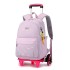 Natural Fish New Style 2nd to 6th Grade Stair Climbing Pull Rod Backpack Junior High School Boys Large Capacity Detachable One Piece Hair Collection