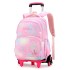 2022 Natural Fish New Product Pull up Backpack for Primary School Students, 3-6 Grades, Little Princess Fashion Pop, Cross border