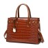 2023 Summer New European and American Retro Women's 3-Piece Set Mother Bag Crocodile Pattern Texture Single Shoulder Handheld Crossbody Bag