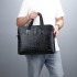 Men's Bag Large Capacity New Business Crocodile Pattern Handbag Single Shoulder Official Document Computer Gift Bag Men's Bag Wholesale