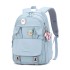 Natural Fish One Piece Hair College Wind Backpack High School Student Backpack Large Capacity Fashionable Girl Back Protection