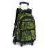 Primary school students' six wheeled stair climbing backpack, boys' middle school students' drag bar backpack, backpack, detachable and dual-use