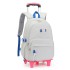 Natural Fish New Primary School Students' Pull up Backpack Girls' 2-6 Grades Large Capacity Detachable Backpack Hair Replacement