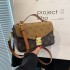 High end niche design women's shoulder bag 2024 new diagonal cross retro versatile handheld high-end small square bag for women