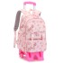 Natural Fish New Style 2nd to 6th Grade Stair Climbing Pull Rod Backpack Junior High School Boys Large Capacity Detachable One Piece Hair Collection