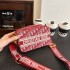 Advanced texture camera bag for women's 2024 autumn and winter new style wide shoulder strap fashionable small square bag embroidered stylish diagonal cross bag