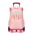 New product of Natural Fish: Pull up bag for elementary school students aged 8-12, detachable large capacity backpack for girls, cross-border dropshipping