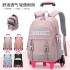 Natural Fish New Product Pull up Backpack for Primary School Students in Grades 3-6 Cross border Trend, Large Capacity, Six Wheel Ladder for Girls