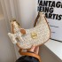 French retro vintage floral underarm bag for women 2024 new European and American fashion shoulder bag, high-end sense, crossbody dumpling bag