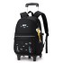 Natural Fish New Style 2nd to 6th Grade Stair Climbing Pull Rod Backpack Junior High School Boys Large Capacity Detachable One Piece Hair Collection