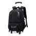 Natural Fish 2023 Summer New Pull up Backpack Detachable for Male Middle and High School Students, Large Capacity One Piece Hair Replacement, Six Wheels