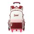 Natural Fish's new pull rod backpack for primary school students in grades 3-6, with large capacity for climbing stairs, is a hot seller across Europe and America