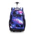 Middle school students' roller backpacks, boys' travel backpacks, adults' roller backpacks, men's and women's 5-9 grade large capacity