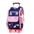 Natural fish hair replacement pull rod backpack for girls and boys in grades 23, 45, and 45, lightweight backpack with printed logo