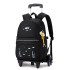 Natural Fish New Style 2nd to 6th Grade Stair Climbing Pull Rod Backpack Junior High School Boys Large Capacity Detachable One Piece Hair Collection