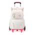 Natural Fish Primary and Secondary School Students' Pull up Backpack, Female Children's Backpack, Climbing Stairs, Resistant to Dirt, Export backpack for grades 3-6