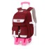 Natural backpack fish new lightweight pull rod backpack for primary school girls, large capacity for 3-6 grade middle school students