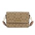 High end handbag for women 2024 new fashion retro printed small square bag versatile wide shoulder strap single shoulder crossbody bag trend