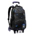 New Middle School Student Pull up Backpack Six Wheel Climbing Tower 3-6 Grade Boys 8-12 Year Old Primary School Student Backpack Wholesale