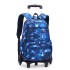 A dropshipping natural fish pull rod backpack with large capacity, fashionable backpacks for boys, girls, primary and secondary school students, cross-border bestseller