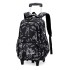 Natural Fish Junior High School Large Capacity Backpack, Good for School, Pull up Backpack to Reduce Burden, Easy Dragging Bag, Climbing Stairs