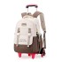 Natural Fish's new pull rod backpack reduces the burden on elementary school girls, with a large capacity backpack for children and elementary school students. One piece dropshipping for children and elementary school students