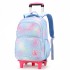 2022 Natural Fish New Product Pull up Backpack for Primary School Students, 3-6 Grades, Little Princess Fashion Pop, Cross border