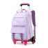 Hot selling natural fish new product pull rod backpack for girls in grades 3-6, lightweight, fashionable, and large capacity backpack