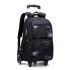 Natural Fish High School Student Three piece Set Pull up Backpack Wholesale Climbing Stairs Large Capacity Fashionable Multi layer Breathable Backpack