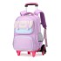 Natural Fish Elementary School Backpack Pull up Bag for Grades 1-3-6 School Backpack Dual use Six Wheel Stair Climbing Wholesale