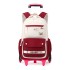 Natural fish pull rod backpack can be carried and used for two purposes. Six wheeled stair climbing backpack for junior high school students. Large capacity backpack for high school students