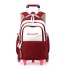 Natural Fish New Backpack for Children 3-6 Grades Primary School Students Pulling Rod with Wheels Climbing Stairs Dual purpose Junior High School Backpack