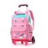 Natural fish hair replacement pull rod backpack for girls and boys in grades 23, 45, and 45, lightweight backpack with printed logo