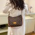 Cross border wholesale fashion versatile texture mother and child old flower shoulder bag, high-end sensory communication, inclined cross bag, temperament casual bag