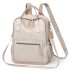 Casual and minimalist women's backpack cross-border trend 2025 new solid color minimalist hand-held shoulder crossbody bag