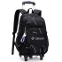 Natural Fish New Pull up Backpack Wholesale for High School and Primary School Students, Grades 2-6, Large Capacity Cross border Dual use Backpack