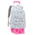 Natural Fish New Style 2nd to 6th Grade Stair Climbing Pull Rod Backpack Junior High School Boys Large Capacity Detachable One Piece Hair Collection