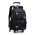 Natural Fish High School Student Three piece Set Pull up Backpack Wholesale Climbing Stairs Large Capacity Fashionable Multi layer Breathable Backpack